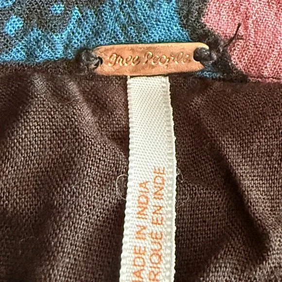 Free People Bring Back Summer Hi Low Tiered Floral Boho Skirt Size 0 - Picture 5 of 9